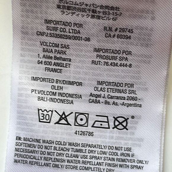 Volcom Water Resistant Wind Breaker Jacket Sz. M - Picture 9 of 11